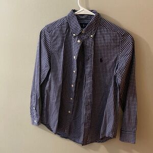 Ralph Lauren Classic Navy Checkered Boy’s 10/12 Shirt